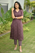 Mystic Grape Kurta Set