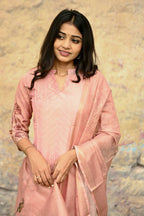 Pastel charm kurti and dupatta