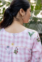 Gingham Pink Linen Pair
