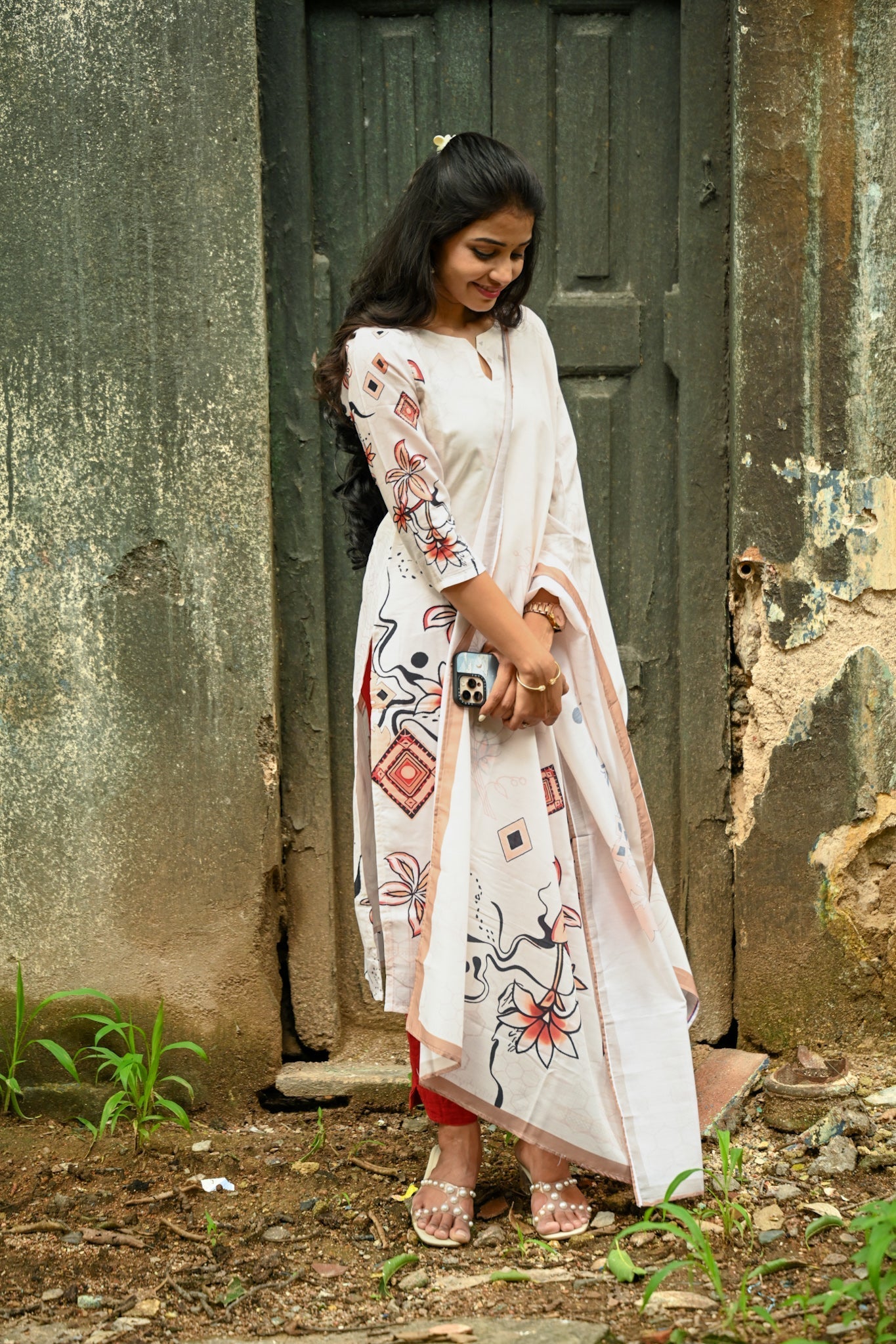 Muslin kurti and dupatta