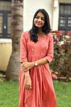 Muted Coral A line maxi