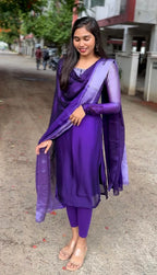 Gaurika Grape Shade Kurta Set