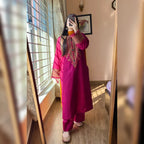 Rimjhim Crimson Embroidered 3PC Set