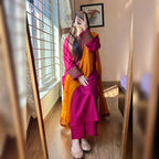 Rimjhim Crimson Embroidered 3PC Set