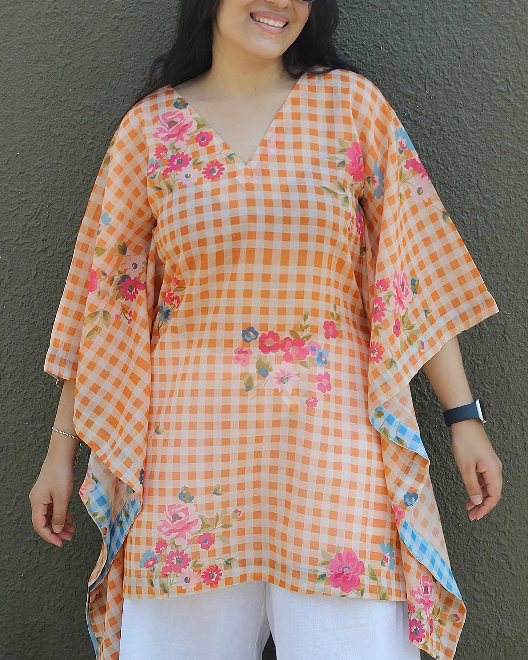 Orange Candy Kaftan Cover- Up