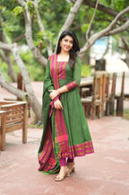 Ushita Shrungar Temple Cotton Anarkali