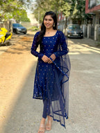 Mokshita Blueberry Kurta Set