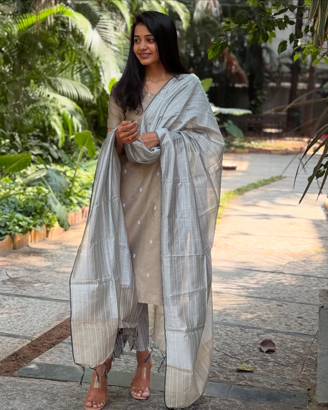 Nishta Elegant Neckline Silk Kurti Set