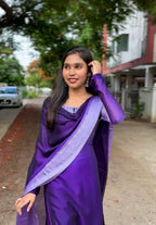 Gaurika Grape Shade Kurta Set