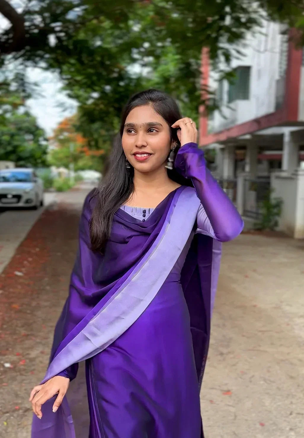 Gaurika Grape Shade Kurta Set