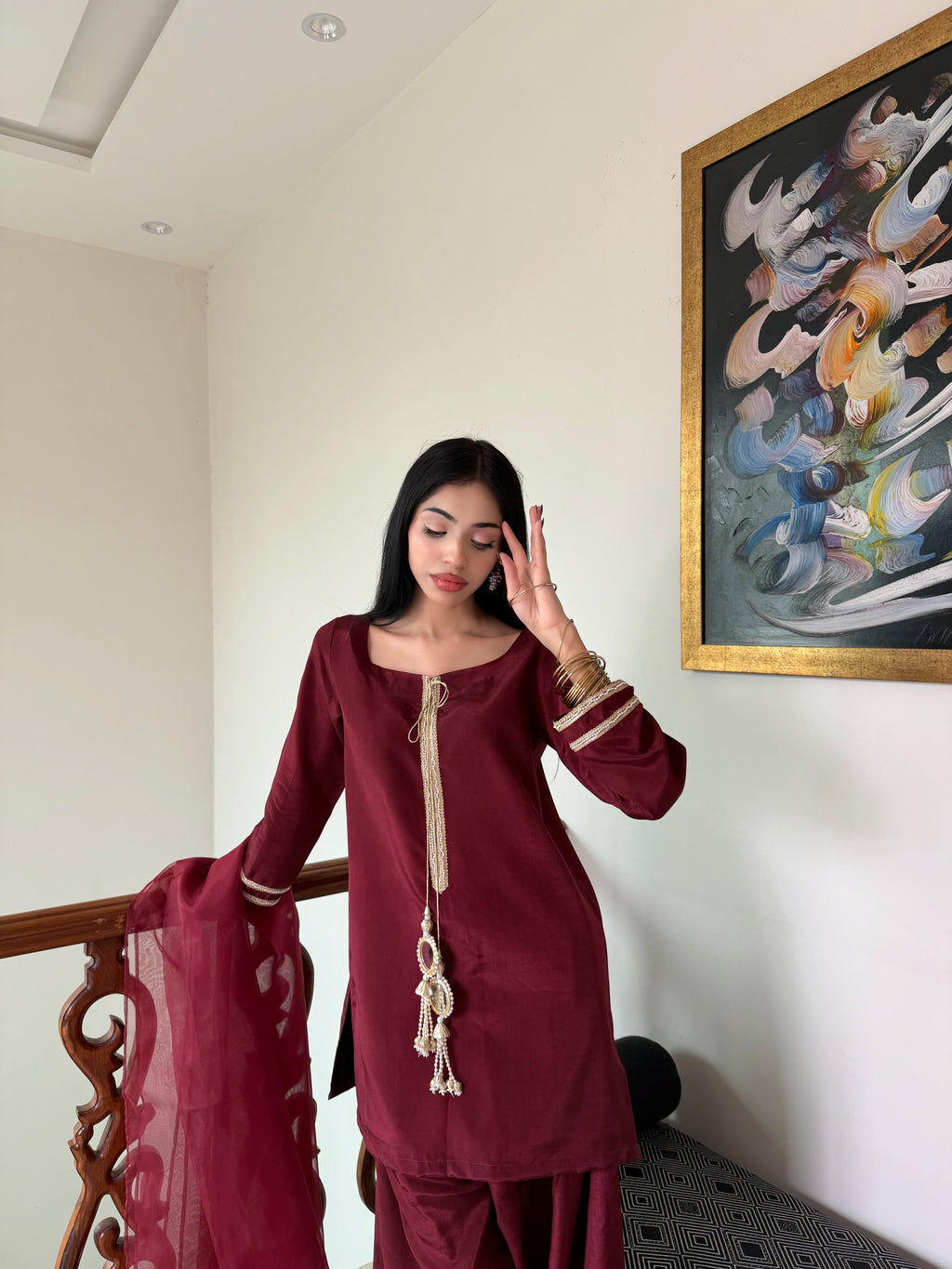 Rosavelle-3 PC Stitched Festive Pret