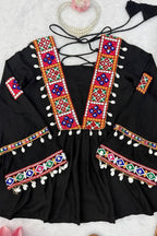 Kiyara Black Mirror Work & Kutchi Embroidery Suit