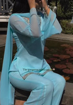 Aaira Sky Blue Georgette Suit