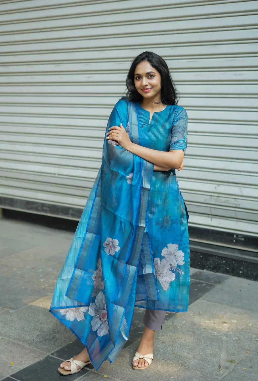 Oorja Shrungar Blue Suit Set