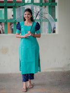 Ishira Tussar Silk Co-ord Set