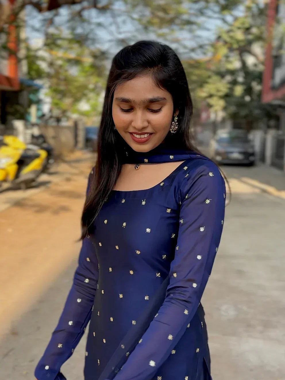 Mokshita Blueberry Kurta Set
