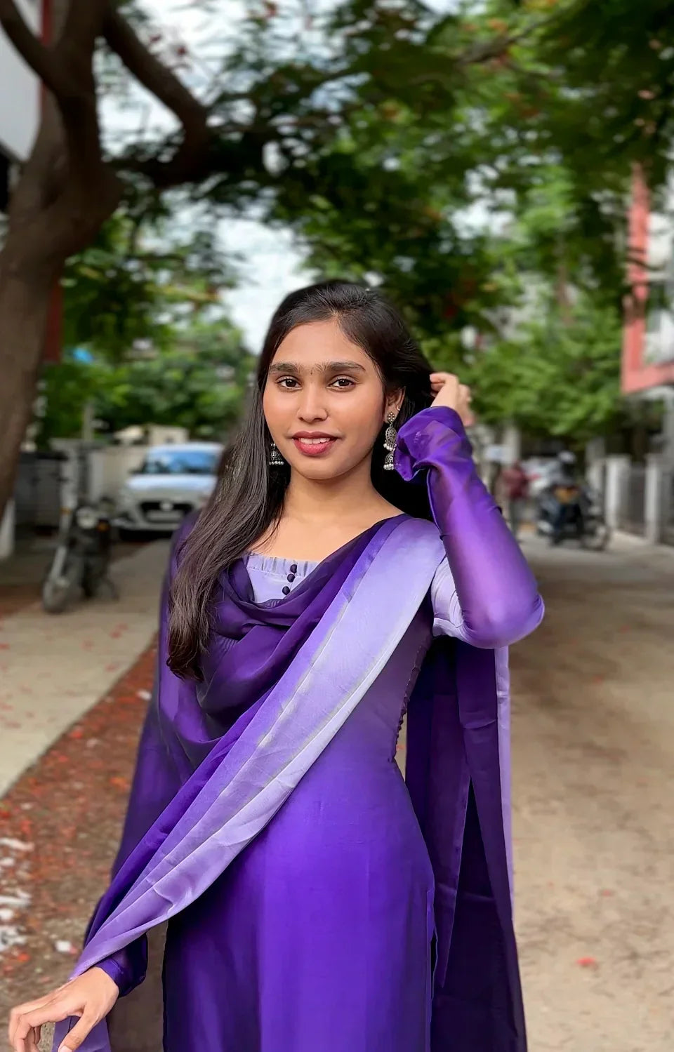 Gaurika Grape Shade Kurta Set