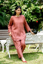 Marigold Rust Linen Co-ord Set
