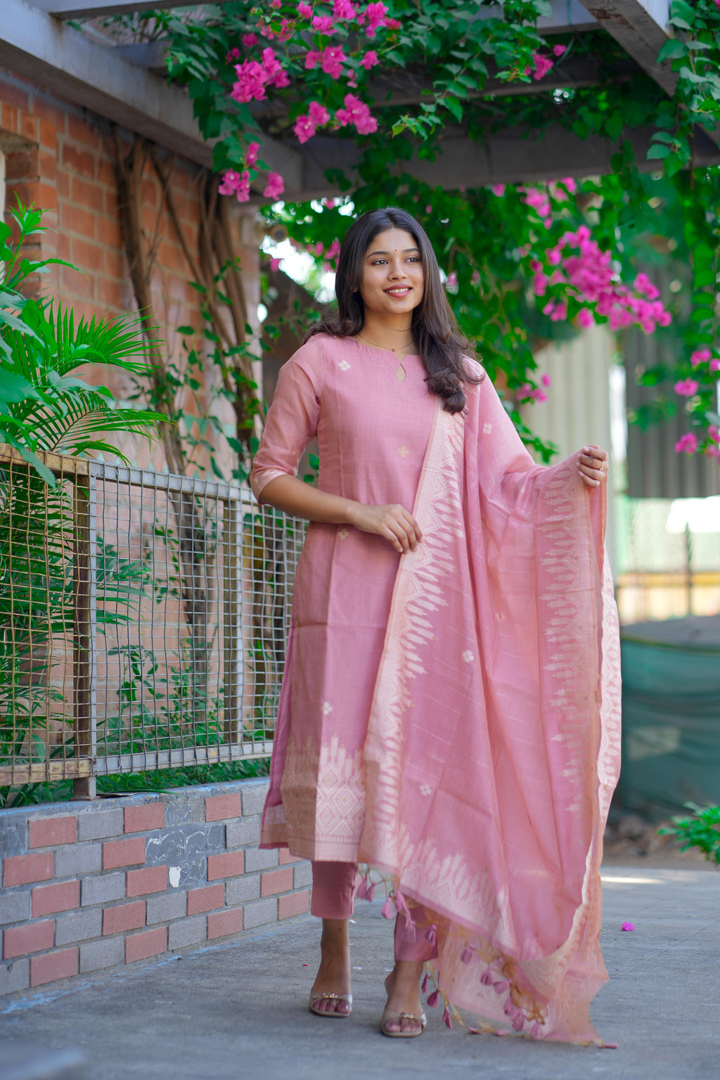 Kota cotton silk 3 piece suit