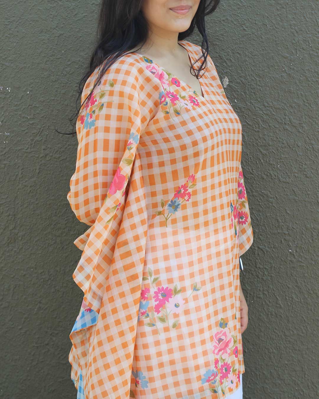 Orange Candy Kaftan Cover- Up