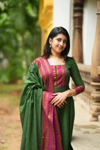Ushita Shrungar Temple Cotton Anarkali