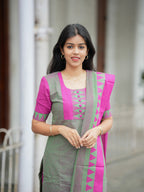 Gaurika Adhirai Cotton Kurta Set