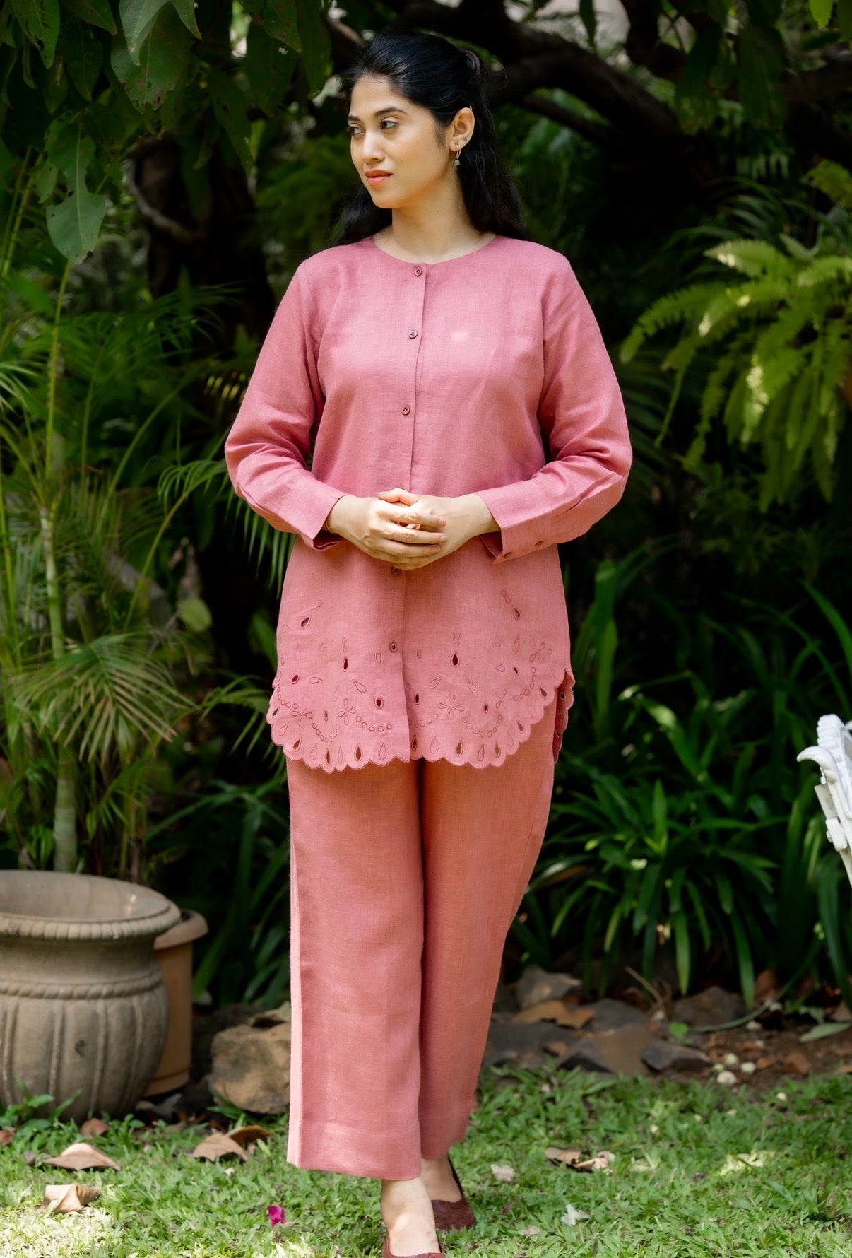 Velvet Rose Linen Co-ord Set