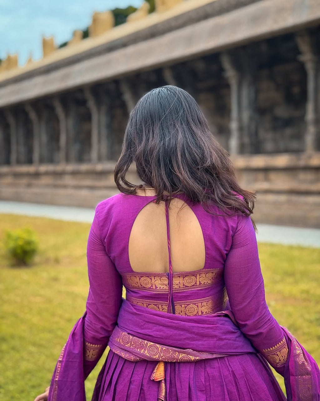 Jivisha Brown Blend Heritage Style Gown