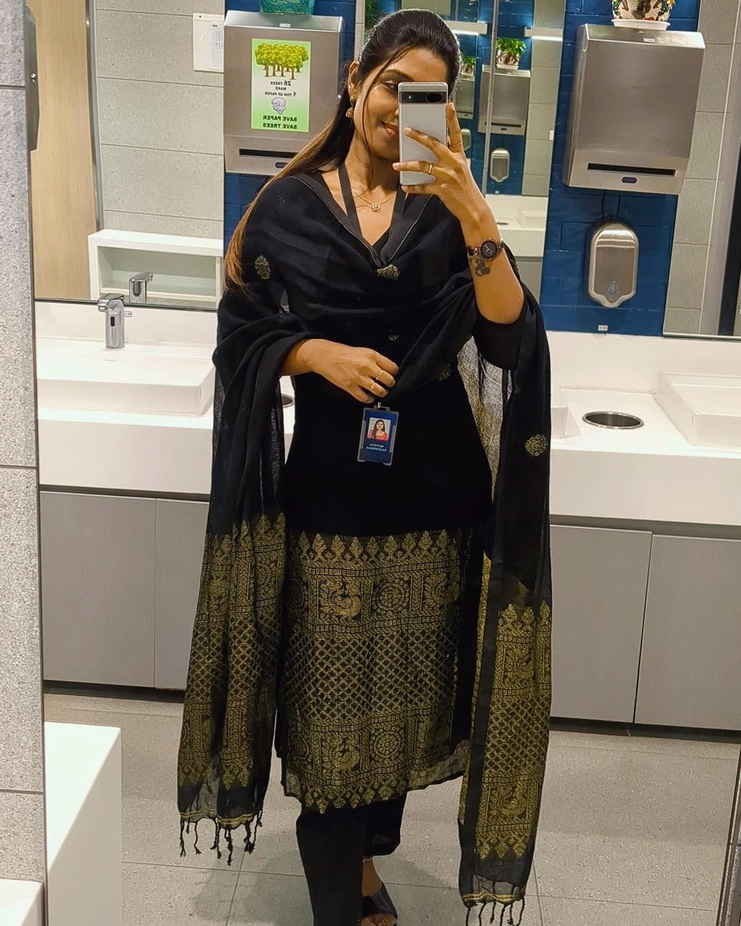 Bhoomika Shrungar Black Raw Silk Suit Set