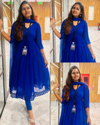 Qamra Pure Georgette Kurti Dupatta Set