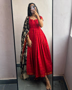 Aarushi Flared Kurta Dupatta Set