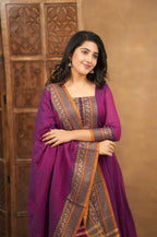 Chandrika Mehnaz Cotton Temple Anarkali