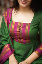 Ushita Shrungar Temple Cotton Anarkali