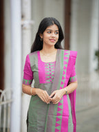 Gaurika Adhirai Cotton Kurta Set