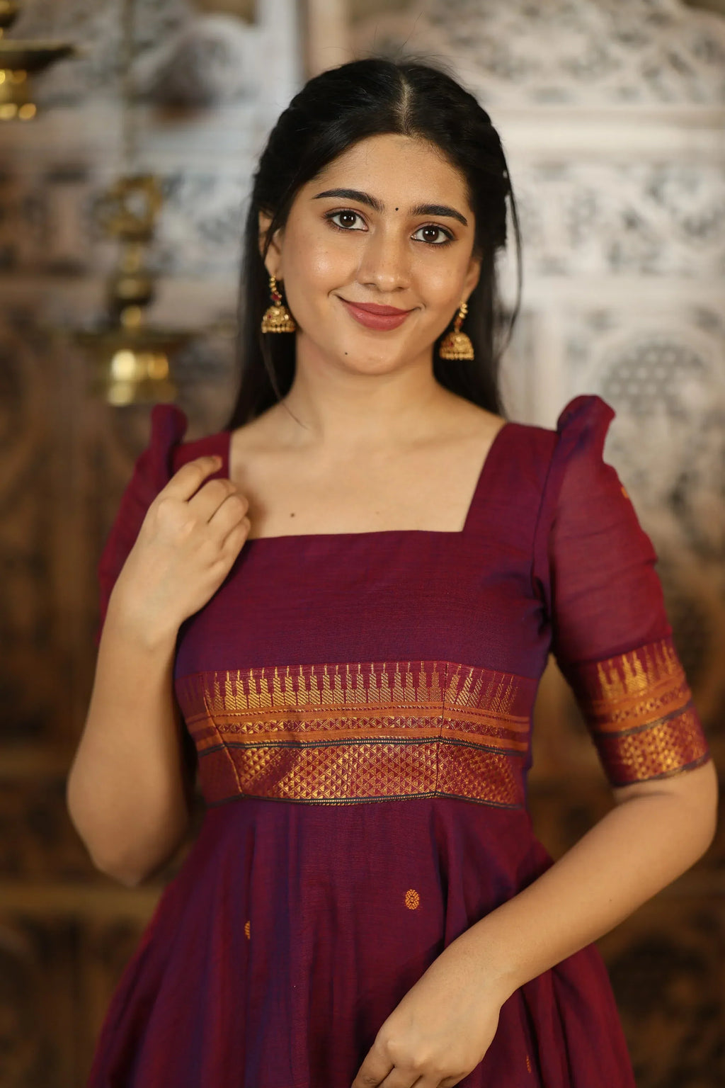 Hemlata Yamuna Pure Cotton Anarkali