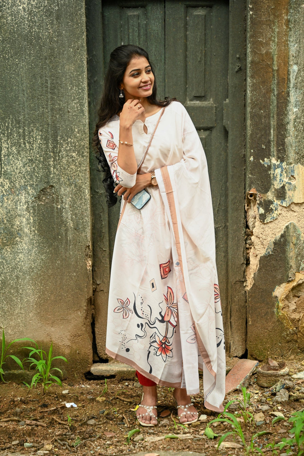 Muslin kurti and dupatta