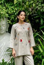 Tea Green Linen Co-ord Set