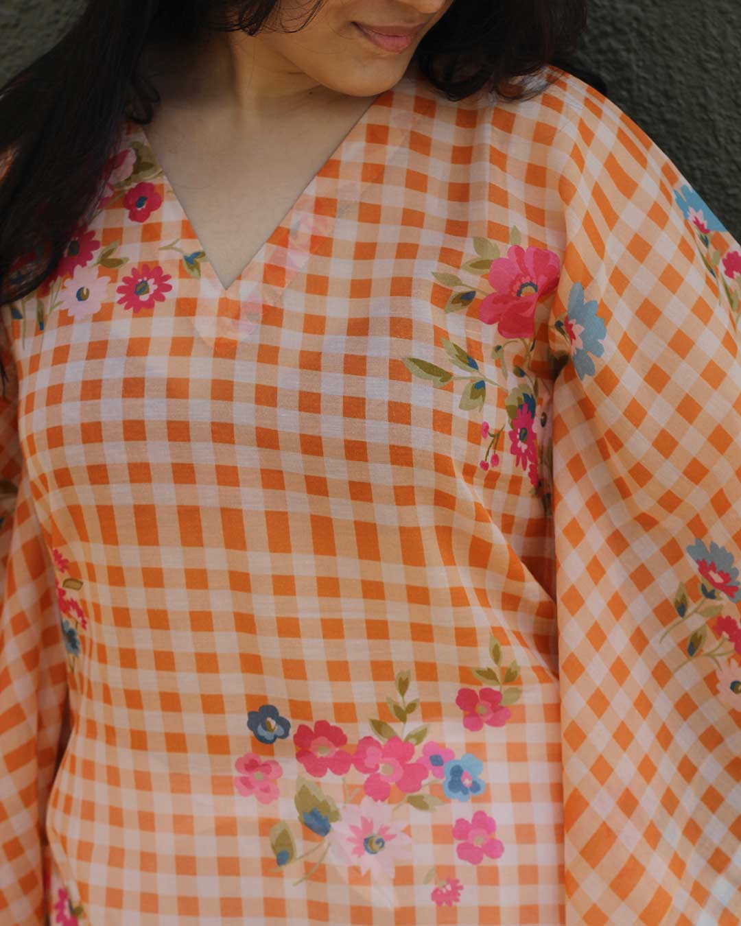 Orange Candy Kaftan Cover- Up