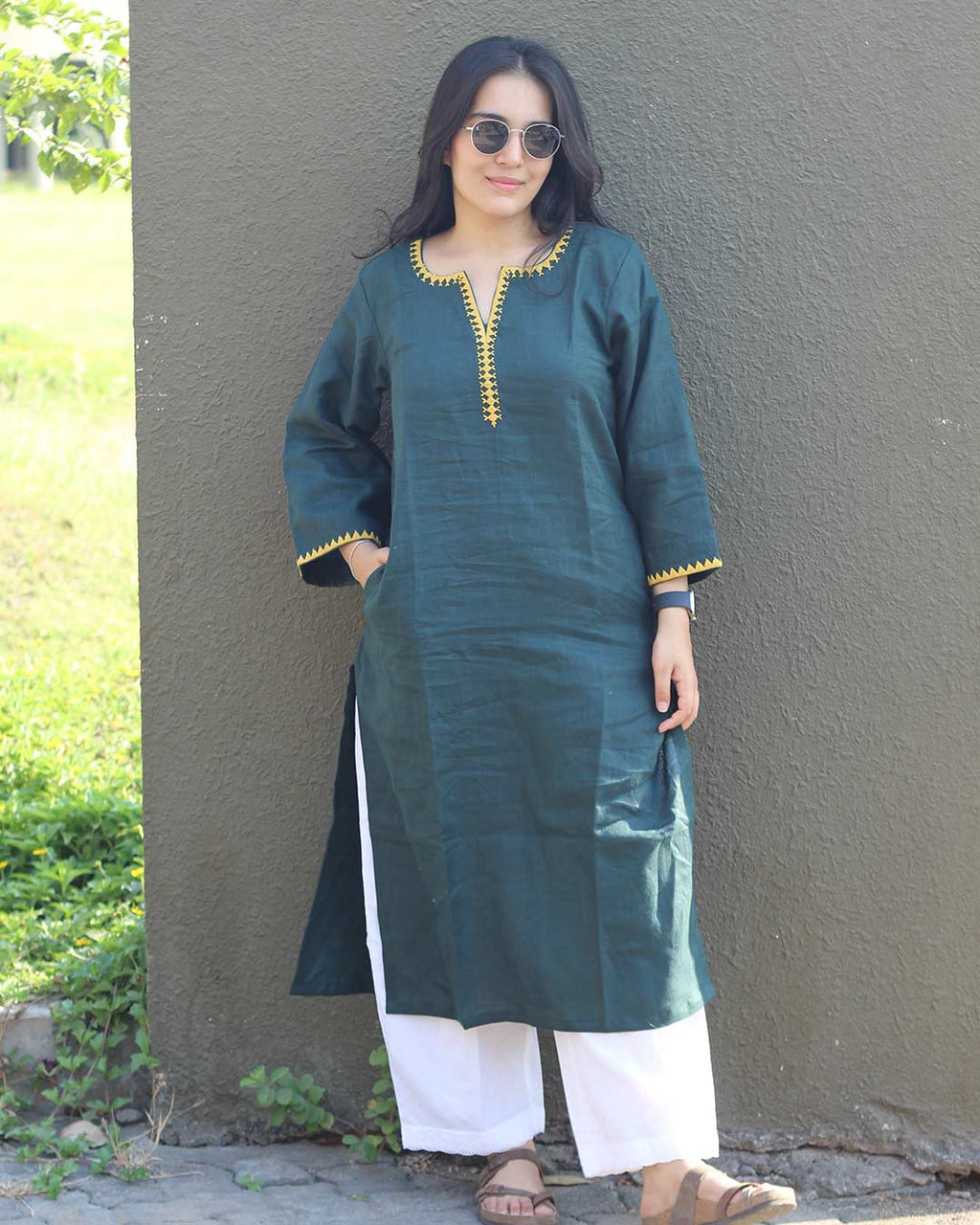 Vanya Premium Linen Long Kurta