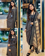 Bhavini Printed Cotton Kurti Dupatta Set