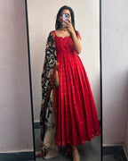 Aarushi Flared Kurta Dupatta Set