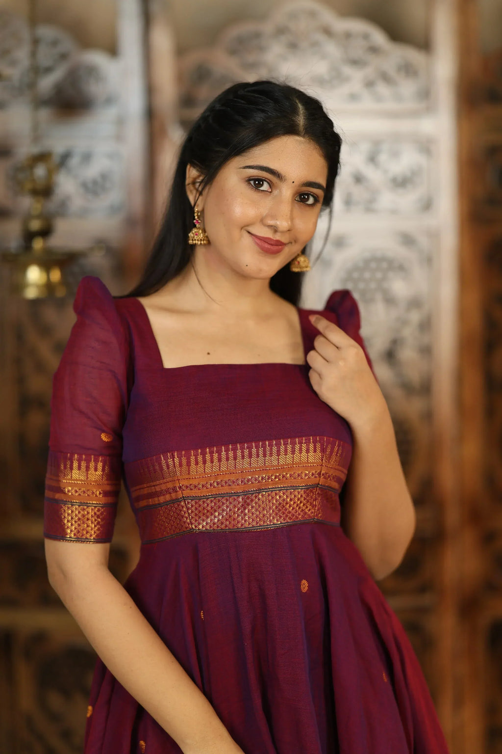 Hemlata Yamuna Pure Cotton Anarkali