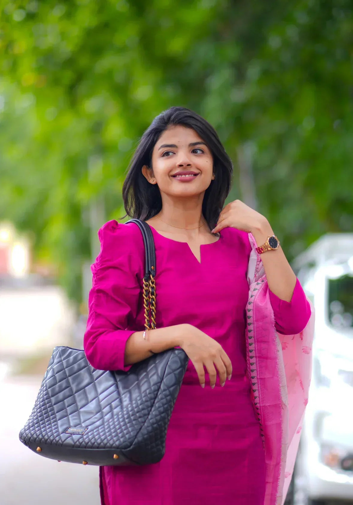 Gulika Rose Milk Kurta Set