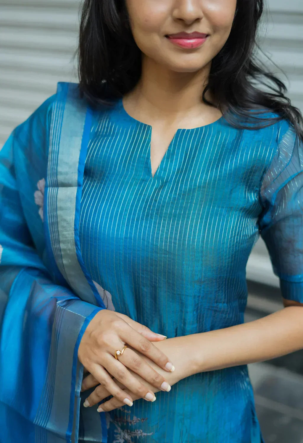 Oorja Shrungar Blue Suit Set