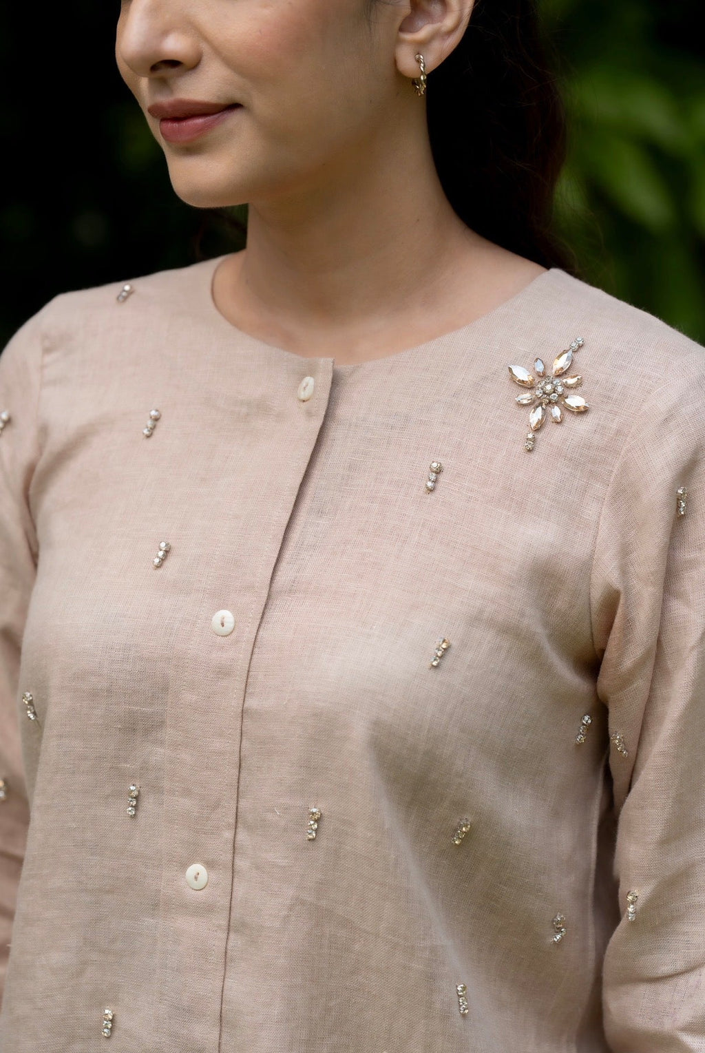 Sand Stone Linen Co-ord Set