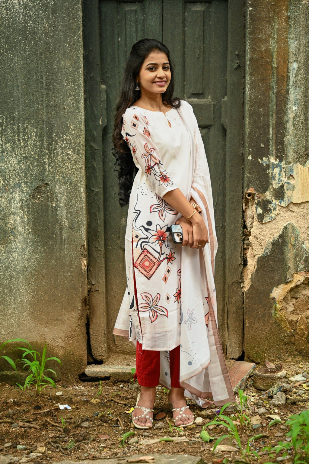 Muslin kurti and dupatta