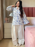 Roses And Bow Cotton Kurti