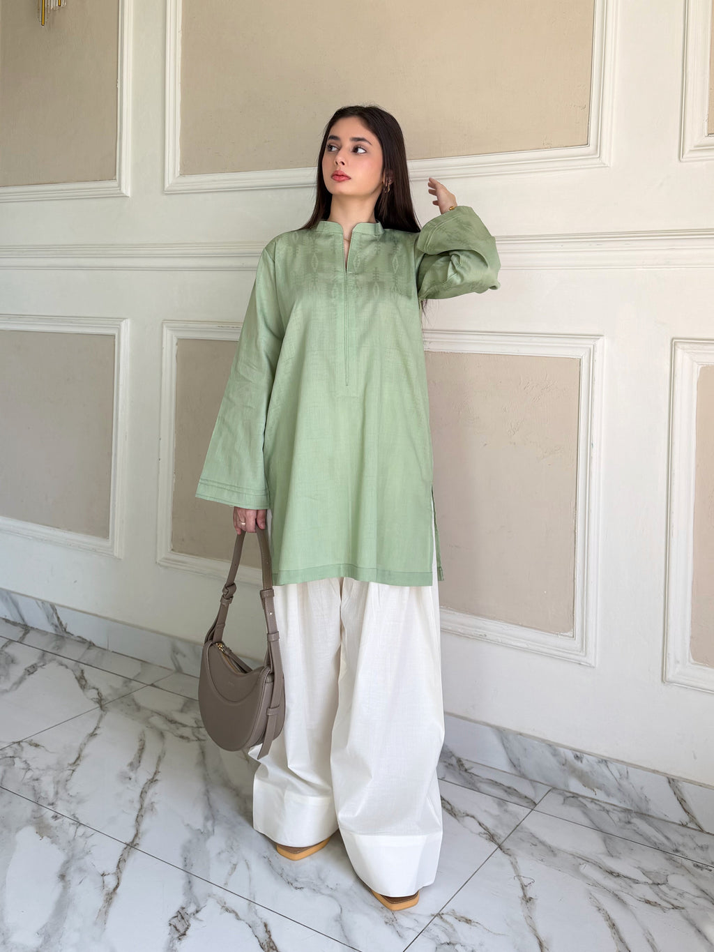 Sage Calm - 2 PC Stitched Pret