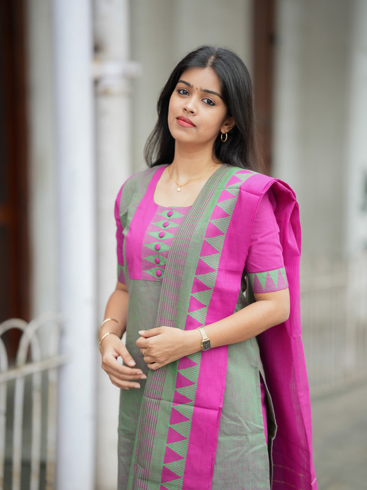 Gaurika Adhirai Cotton Kurta Set