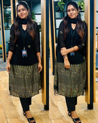 Bhoomika Shrungar Black Raw Silk Suit Set